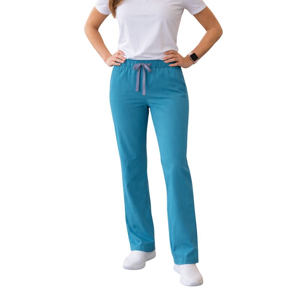 Figs Teal Drawstring Ankle Scrubs Pants
